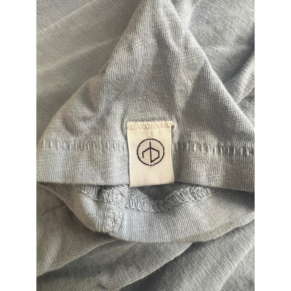 Rag & Bone New York Womens Blue Organic Pima Cotton Long Sleeve Tee Shirt Small - Picture 9 of 9